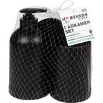 Benson Badkamerset zwart - 3-delig - Zeepdispenser 350 ml..., Doe-het-zelf en Verbouw, Sanitair, Ophalen of Verzenden, Nieuw