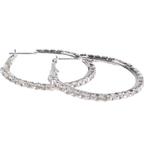 Oorbel zilver met strass steentjes NIEUW