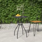 vidaXL Tuintafel 50x50x72 cm staalgaas antracietkleurig, Verzenden, Nieuw, Metaal