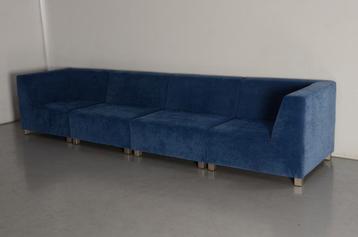Brafour bank, blauw, 4-poot onderstel beschikbaar voor biedingen