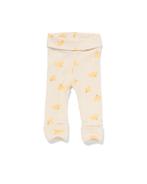 HEMA Newborn meegroei legging rib met bamboe ecru, Verzenden, Nieuw