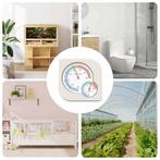 vidaXL Thermo Hygrometer Wit 7,5 x 7,5 x 1,2 cm ABS, Verzenden, Nieuw