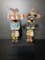 2 poppen in de kachina hopi-stijl (Zonder Minimumprijs), Antiek en Kunst, Kunst | Niet-Westerse kunst