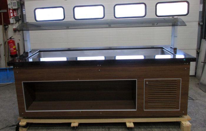 Saladette Saro SB-C-230-INF Cold, Koelbuffet, B230 x D88 x, Zakelijke goederen, Horeca | Keukenapparatuur, Gebruikt