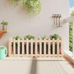 vidaXL Plantenbak verhoogd met hekontwerp 150x50x50 cm, 100 cm of meer, Verzenden, Nieuw, Hout