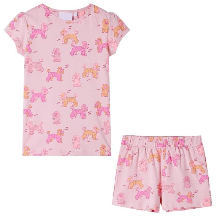 vidaXL Kinderpyjama met korte mouwen 116 lichtroze, Kinderen en Baby's, Kinderkleding | Overige, Nieuw, Verzenden