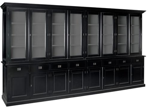 Buffetkast Dronten zwart - grijs 400 x 220cm, Huis en Inrichting, Kasten | Buffetkasten, Ophalen of Verzenden