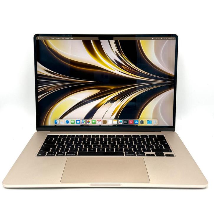 MacBook Air 15 inch M3 256GB sterrenlicht /krasvrij /100% ba, Computers en Software, Apple Macbooks, 2 tot 3 Ghz, 15 inch, 256 GB