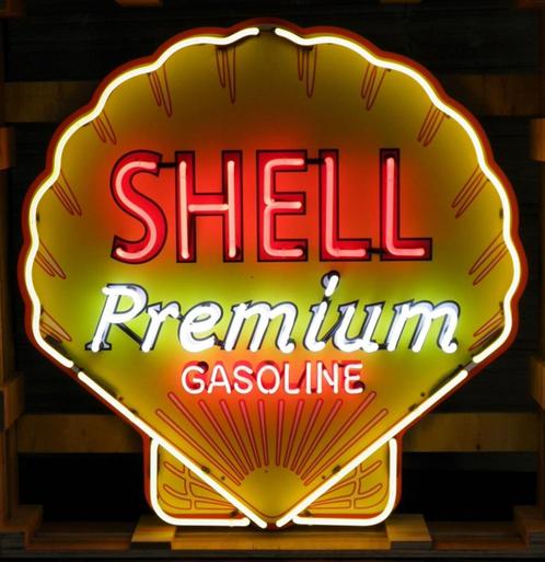 Shell Premium Gasoline Neon Verlichting XL 100 x 100 cm, Verzamelen, Merken en Reclamevoorwerpen, Ophalen