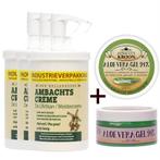 3x pomp 1000ml Ambachtscreme + 1 x Aloe Vera gel 100ml, Nieuw, Verzenden