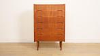 Vintage Deense ladekast | Teak | 6 lades | 106 cm, Huis en Inrichting, Kasten | Ladekasten, Ophalen of Verzenden, Nieuw