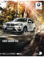 2017 BMW X3 BROCHURE DUITS, Nieuw, BMW, Author