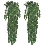 Kunstplanten klimop 90 cm groen 2 st (Kunstgras-Planten), Tuin en Terras, Nieuw, Verzenden