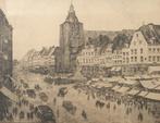Han Jelinger, ‘Markt in de Boschstraat te Maastricht’, Antiek en Kunst