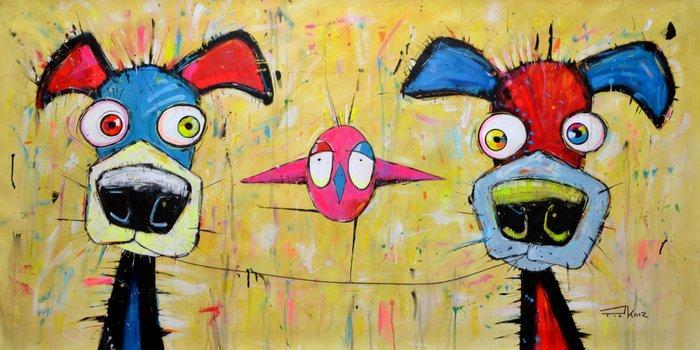 Piotr Piskorz - Only Balance XXL, Antiek en Kunst, Kunst | Schilderijen | Modern