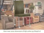 Leren eetkamerstoel Comfort met wieltjes - Granada Moss, Huis en Inrichting, Stoelen, Overige kleuren, Nieuw, Leer, Ophalen of Verzenden