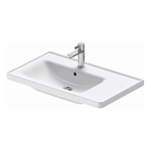Wastafel Duravit D-Neo Rand Overloop Kraanvlak 1 Kraangat 80, Doe-het-zelf en Verbouw, Sanitair, Overige typen, Nieuw, Ophalen of Verzenden