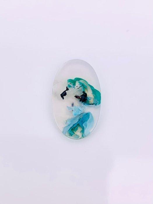 Zonder Minimumprijs - 1 pcs Meerkleurig Chalcedoon - 6.64 ct, Sieraden, Tassen en Uiterlijk, Edelstenen