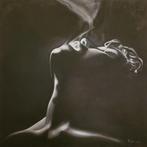 Carol Botto (1971) - Fumatrice, Antiek en Kunst, Kunst | Schilderijen | Modern