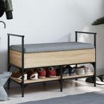 vidaXL Schoenenbank 85,5x42x57,5 cm bewerkt hout sonoma, Verzenden, Nieuw