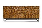 Massief houten dressoir VULCANO 180cm bruin mangohout, Huis en Inrichting, Kasten | Dressoirs, Ophalen of Verzenden, Nieuw