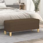 vidaXL Bankje 100x35x41 cm stof bruin, Huis en Inrichting, Verzenden, Nieuw, Stof, Minder dan 150 cm