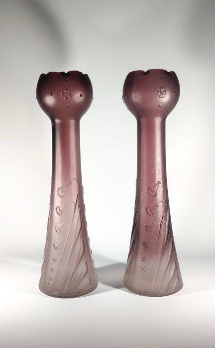 Rindskopf - Vaas - Hyacinth vazen - Glas, Antiek en Kunst, Antiek | Glas en Kristal