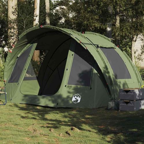 vidaXL Vistent 2-persoons waterdicht olijfgroen, Caravans en Kamperen, Tenten, Nieuw, tot en met 2, Verzenden