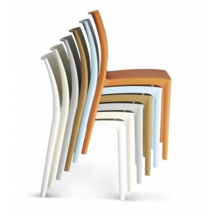 (MDK-105001) Siesta Maya 4-poots stoel wit, Huis en Inrichting, Stoelen, Wit, Nieuw, Ophalen of Verzenden