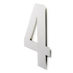 Deurbeslag | Huisnummer 4 | Intersteel | 30 cm, Verzenden, Nieuw