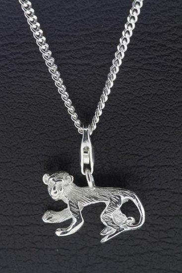 Zilveren Aap hanger en/of bedel, Sieraden, Tassen en Uiterlijk, Bedels, Verzenden