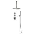 Sani Royal Pro Inbouw Regendouche Gun Metal Geborsteld, Nieuw