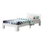 Houten bed Nivala grenen met bedbodem 90x200 cm wit, Huis en Inrichting, Verzenden, Nieuw