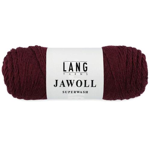 Lang Yarns Jawoll Superwash - 390 donkerbraam - Sokkenwol, Hobby en Vrije tijd, Breien en Haken, Ophalen of Verzenden
