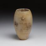 Oude Egypte, Oude rijk Albast Ovoïde vaas met platte, Antiek en Kunst