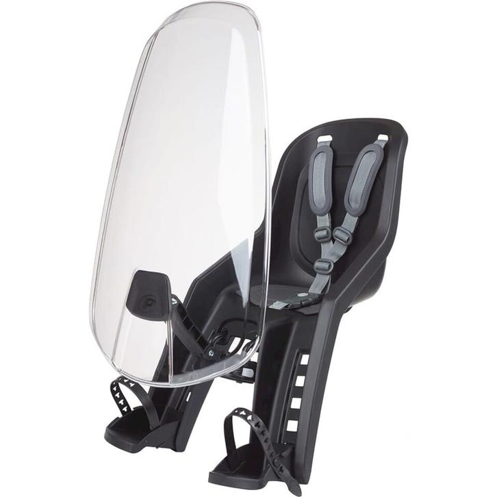 Polisport Mini Bubbly Plus Zwart inclusief Windscherm, Fietsen en Brommers, Fietsaccessoires | Fietsstoeltjes, Nieuw, Verzenden