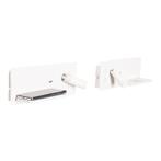 Set van 2 wandlampen wit incl. LED met USB en inductielader, Huis en Inrichting, Lampen | Wandlampen, Nieuw, Overige materialen
