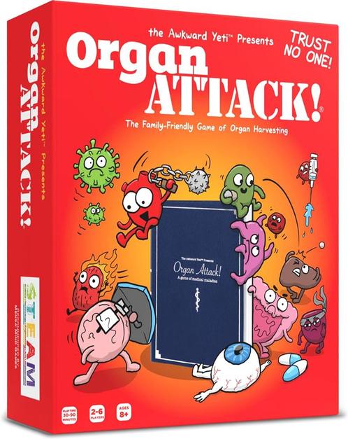 OrganATTACK! | Organ Attack - Gezelschapsspellen, Hobby en Vrije tijd, Gezelschapsspellen | Bordspellen, Nieuw, Verzenden
