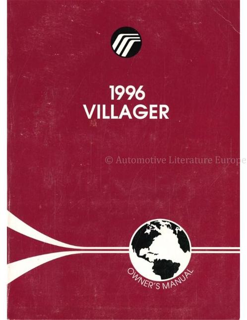 1996 MERCURY VILLAGER INSTRUCTIEBOEKJE ENGELS (USA), Auto diversen, Handleidingen en Instructieboekjes