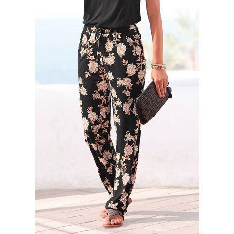Lascana Strandbroek met all-over bloemenprint en, Kleding | Dames, Broeken en Pantalons, Nieuw, Verzenden