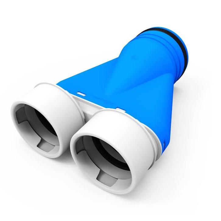 Vent-Axia Uniflexplus + verloop 2x Ø90mm met tuit Ø125mm, Doe-het-zelf en Verbouw, Ventilatie en Afzuiging, Nieuw, Verzenden