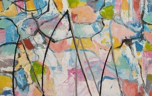 Luigi Florio (1958) - Composizione blu, Antiek en Kunst, Kunst | Schilderijen | Modern