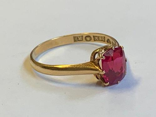 Ring - 18 karaat Geel goud - 1.26ct. tw. Robijn - Prachtige, Sieraden, Tassen en Uiterlijk, Ringen