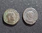 Romeinse Rijk Lot of 2 coins: Constantius I , AD 305 &