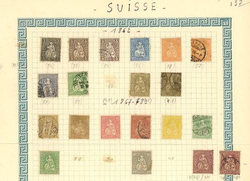 Zwitserland 1862 - COTE +3000 - Zwitserland, mooi geheel, Postzegels en Munten, Postzegels | Amerika