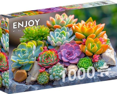 Succulents Puzzel (1000 stukjes) | Enjoy Puzzle - Puzzels, Hobby en Vrije tijd, Denksport en Puzzels, Nieuw, Verzenden