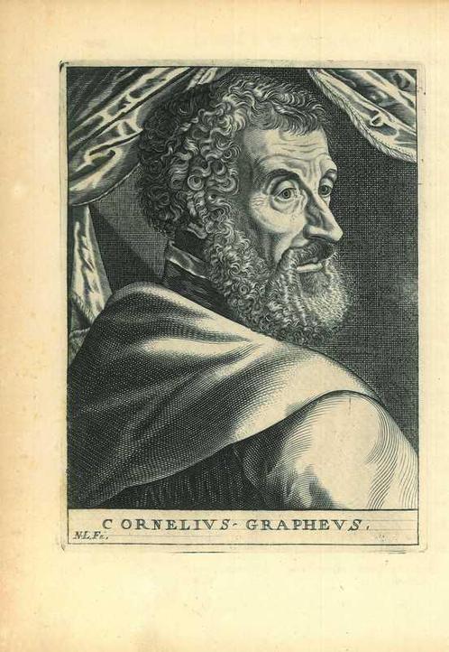 Portrait of Cornelius Grapheus, Antiek en Kunst, Kunst | Etsen en Gravures
