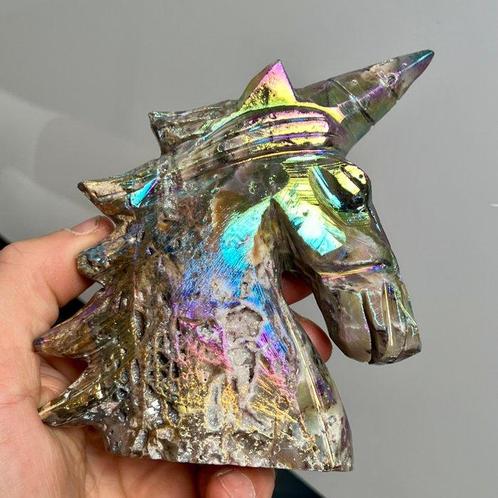 Goede kwaliteit Sphaleriet Titanium Aura Eenhoorn Eenhoorn -, Verzamelen, Mineralen en Fossielen