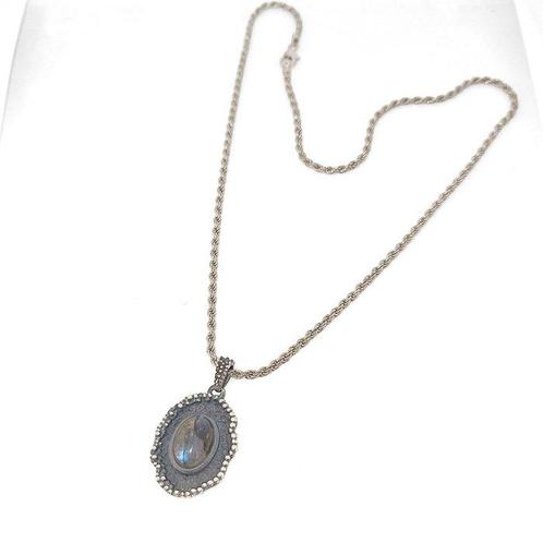 Zonder Minimumprijs - Halsketting Zilver - 1.00ct. tw. -, Sieraden, Tassen en Uiterlijk, Kettingen