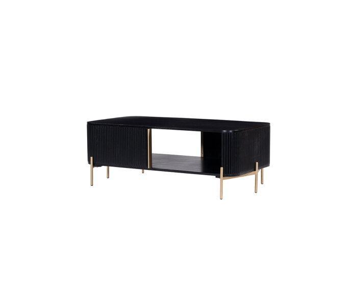 Salontafel Harvard - zwart/goud | Hotel collection, Huis en Inrichting, Tafels | Salontafels, Nieuw, Ophalen of Verzenden